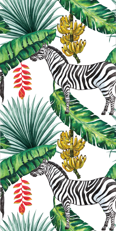 Vinyl teppe dyr naturmønster - Tenstickers