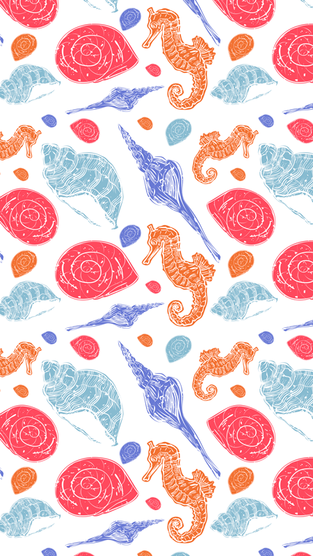 Vinyl teppe dyr underhavstegl - Tenstickers