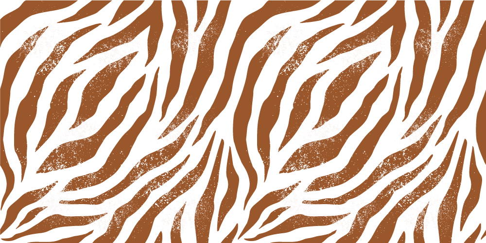 Vinyl teppe dyr brun zebra dyremønster - Tenstickers
