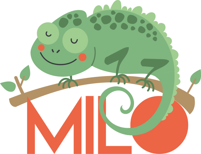 Kameleon med navn vinyl teppe dyr - Tenstickers