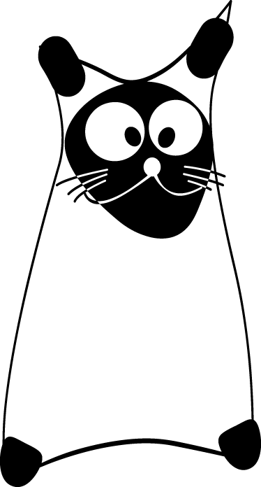 Vinyl teppe dyr original ensfarget kontur - Tenstickers