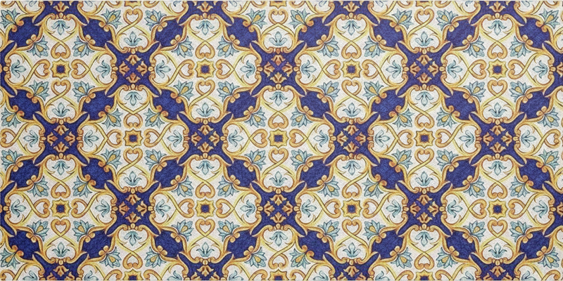 Regal middelhav vinyl teppe kjøkken - Tenstickers