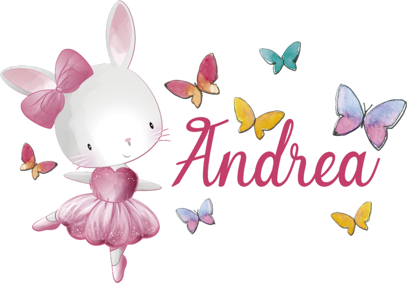 Vinyl teppe dyr jente danser ballet - Tenstickers