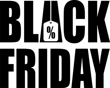 Enkel hvit bakgrunn black friday vinylteppe - Tenstickers