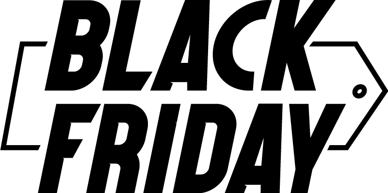 Black friday vinylteppe moderne kursiv skrift - Tenstickers