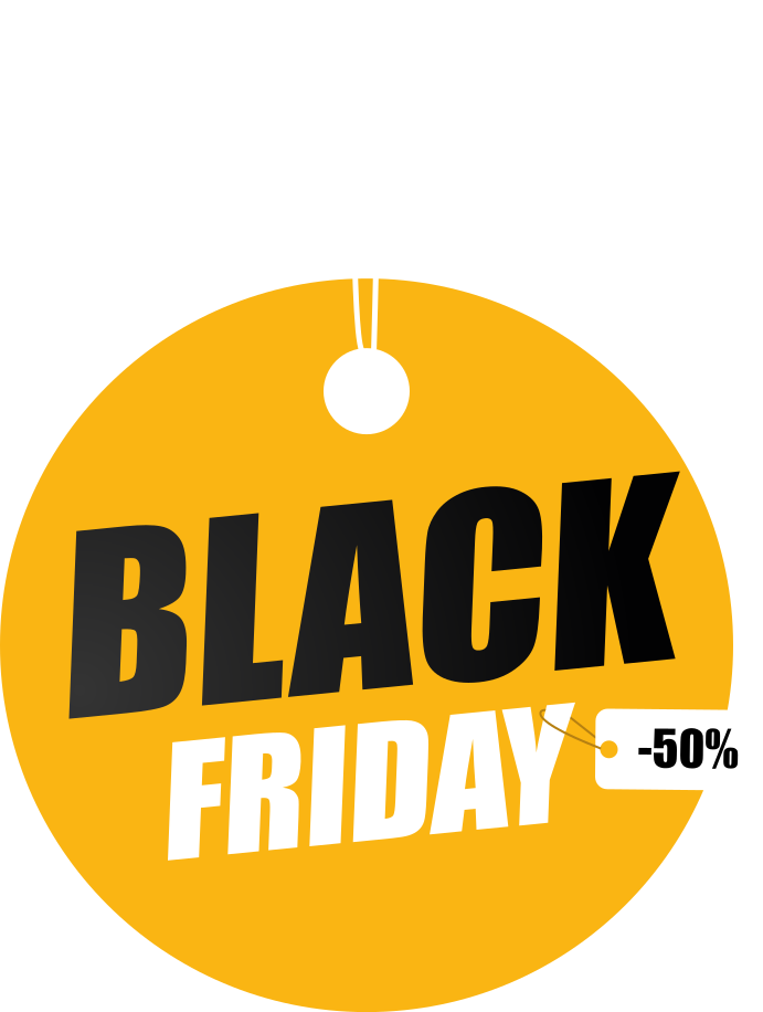 Black friday vinylteppe med personlig sirkel - Tenstickers