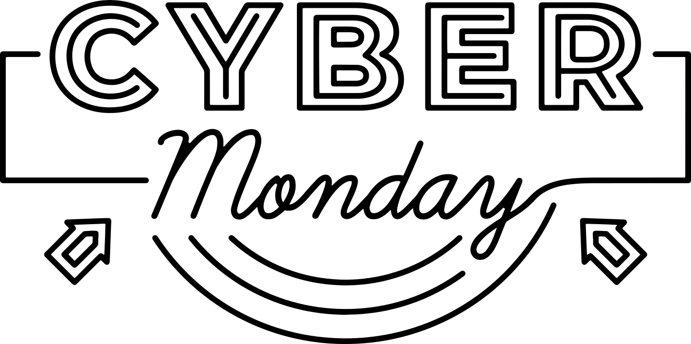 Black friday vinylteppe med piler til cyber monday - Tenstickers