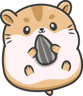 Vinyl teppe dyr søt hamster grafikk - Tenstickers