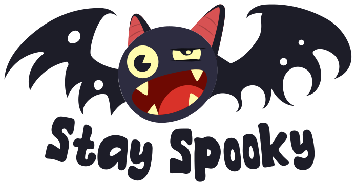 Halloween vinyl teppe med skumle flaggermus - Tenstickers