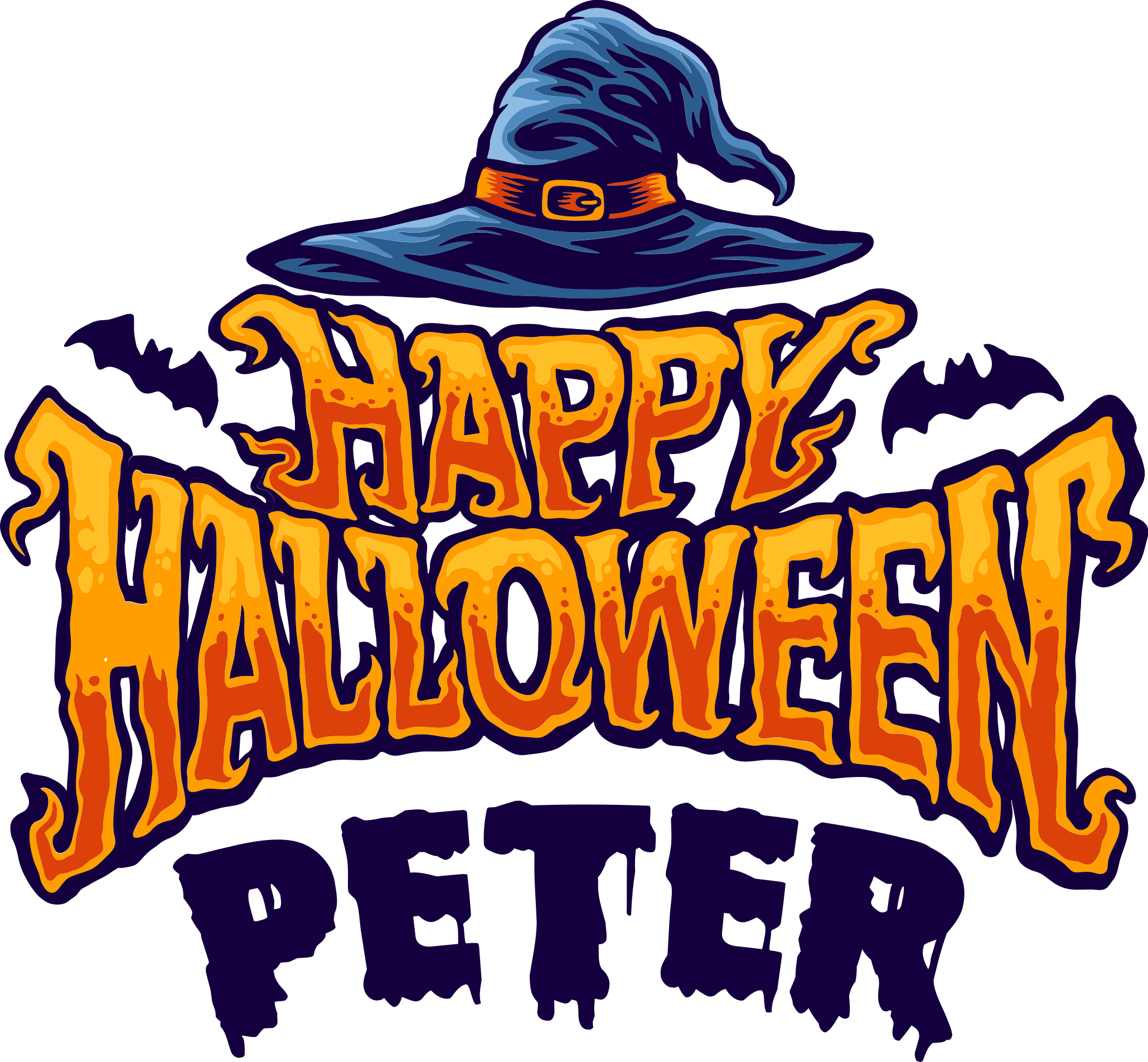 Halloween vinyl teppe personlig tilpasset - Tenstickers