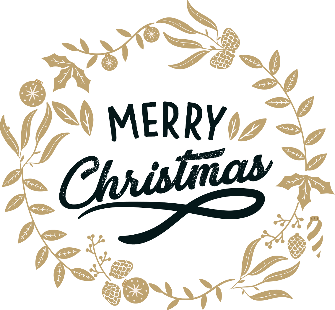 Jul vinyl teppe med blomsterbroderi - Tenstickers