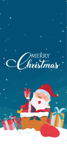 Jul vinyl teppe vi har en god jul med nisse - Tenstickers