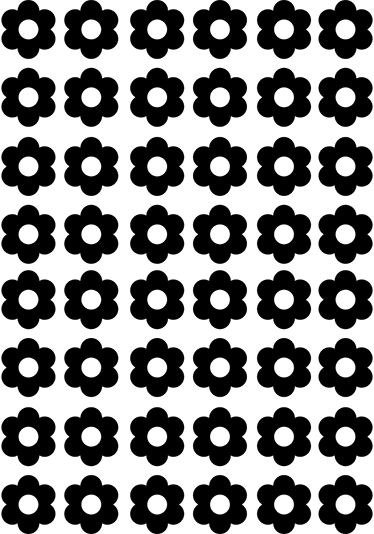Vinyl teppe blomster og planter klistremerker blomst - Tenstickers