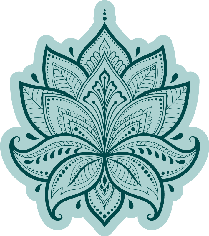 Vinyl teppe blomster og planter loto vekst - Tenstickers