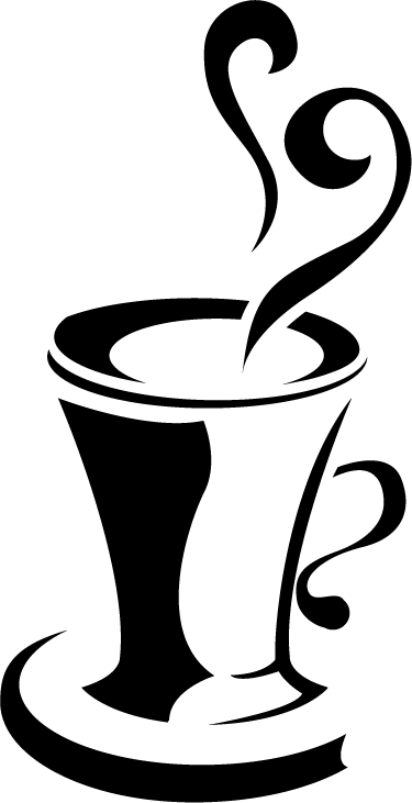 Vinyl teppe kjøkken kaffe med hjerte - Tenstickers