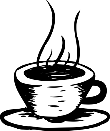 Vinyl teppe kjøkken kaffe med melk - Tenstickers