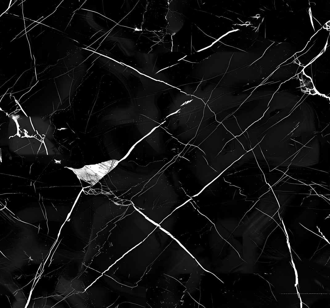 Vinyl teppe spiserom svart marmor til bord - Tenstickers