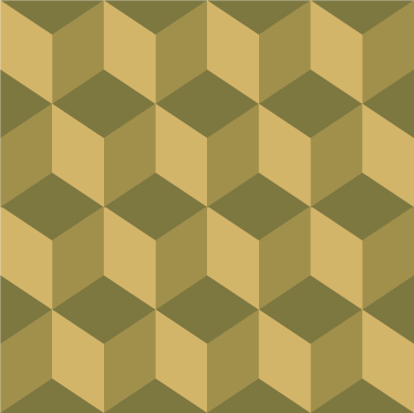 Vinyl teppe spiserom beige 3d terninger - Tenstickers