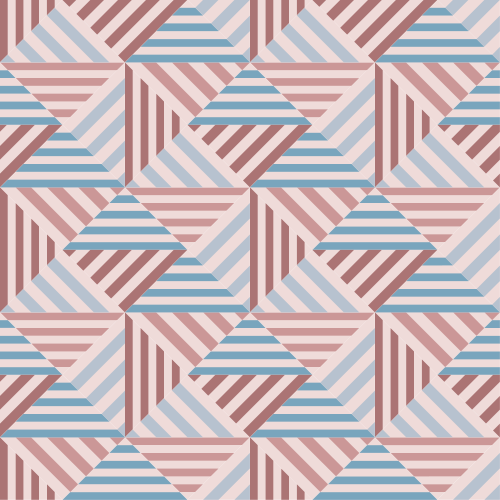 Abstract geometri vinyl teppe spiserom - Tenstickers
