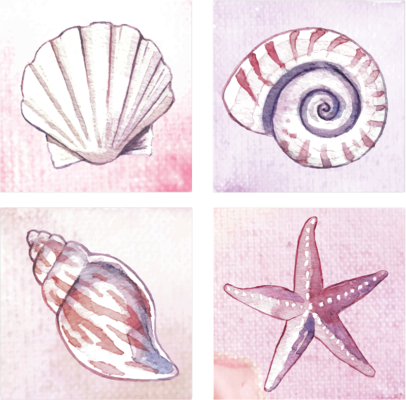 Bad vinyl teppe sjøliv fliser - Tenstickers