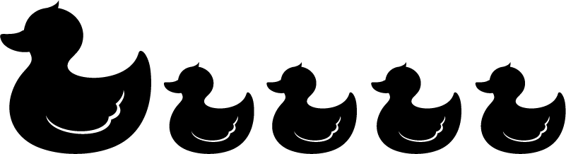 Bad vinyl teppe med gummifrosk design - Tenstickers