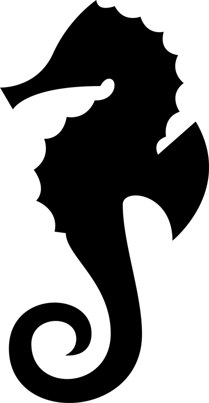 Bad vinyl teppe sjøhestpakke - Tenstickers