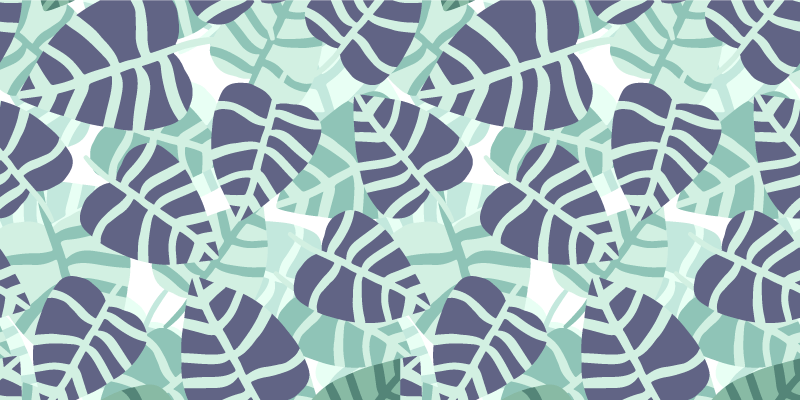 Vinyl teppe blomster og planter fargerike tropiske blomster - Tenstickers
