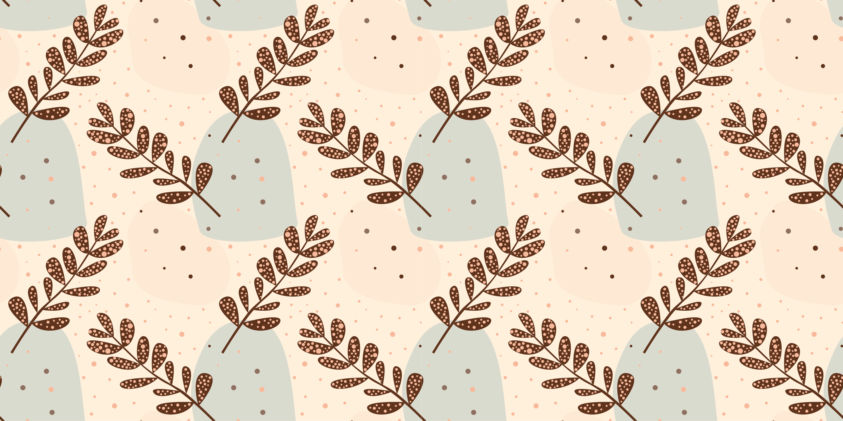 Aesthetic rammer pastell vinyl teppe blomster og planter - Tenstickers