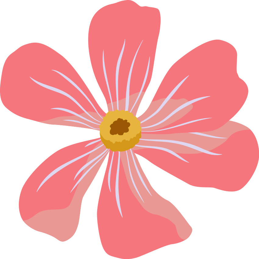 Rosa blomstermønster vinyl teppe blomster og planter - Tenstickers