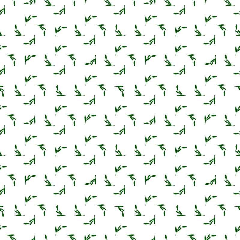 Vinyl teppe blomster og planter botanisk bladillustrasjon - Tenstickers