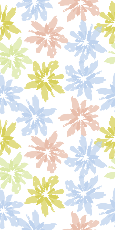 Vinyl teppe soverom blomsterdekor vindusfolie - Tenstickers