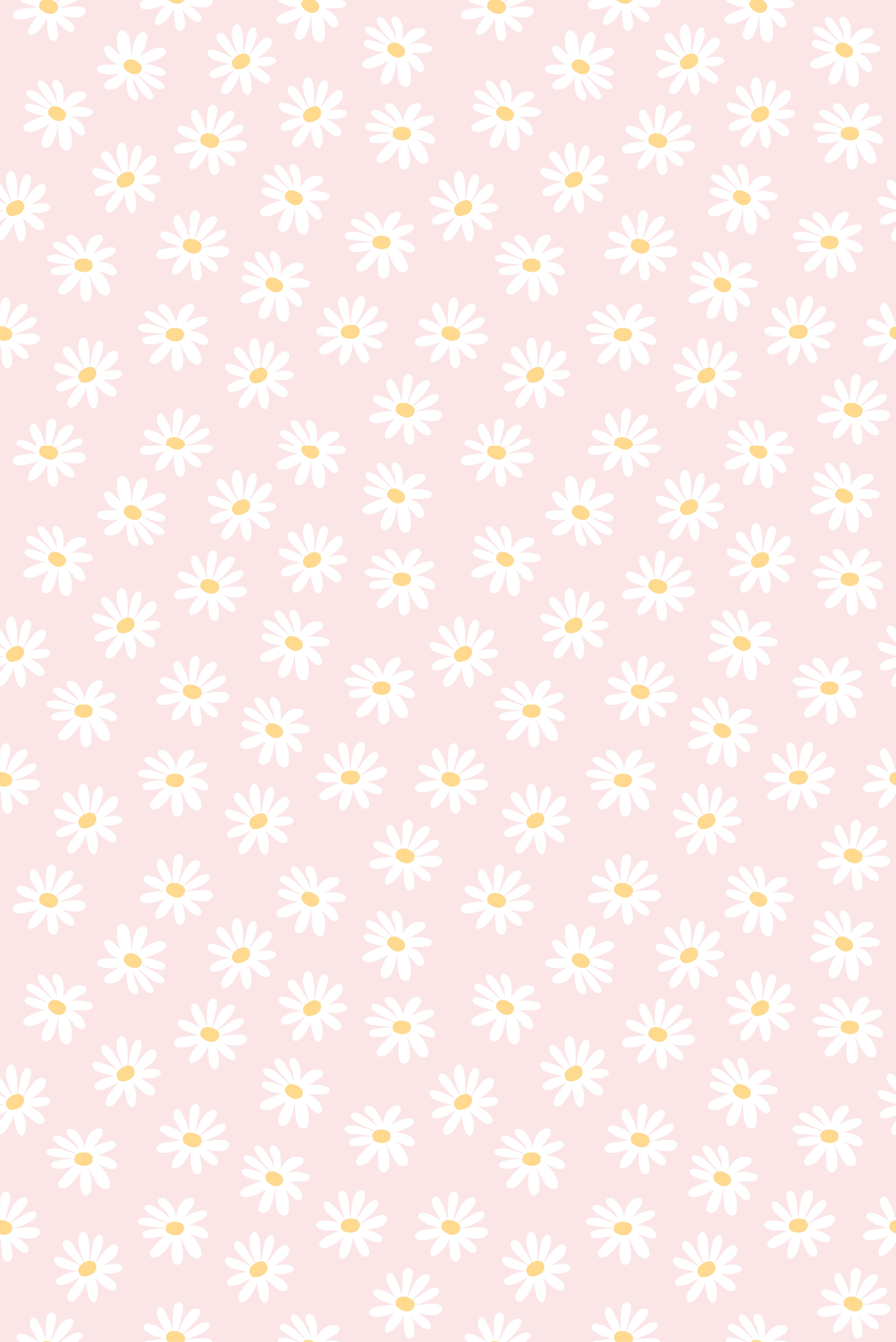 Daisy blomstermønster vinyl teppe soverom - Tenstickers