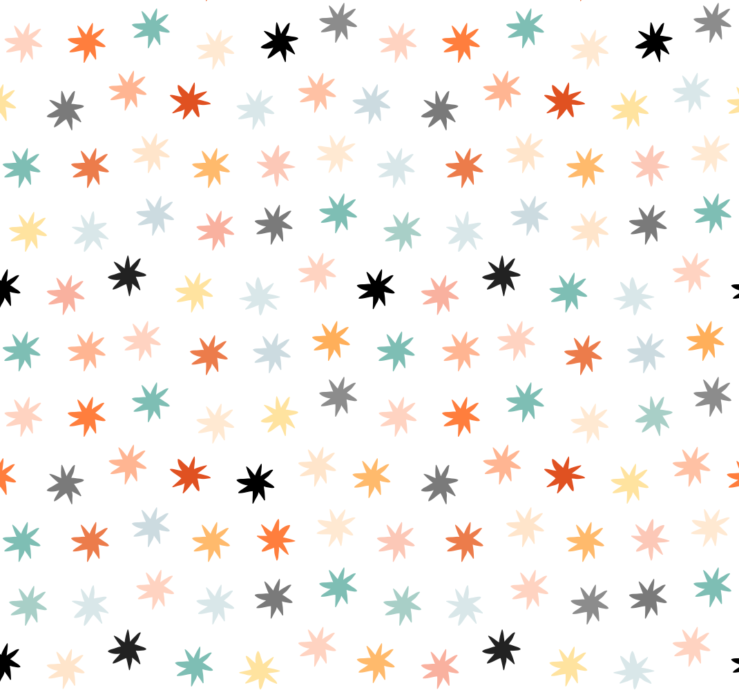 Vinyl teppe stjerner geometrisk stjernemønster - Tenstickers