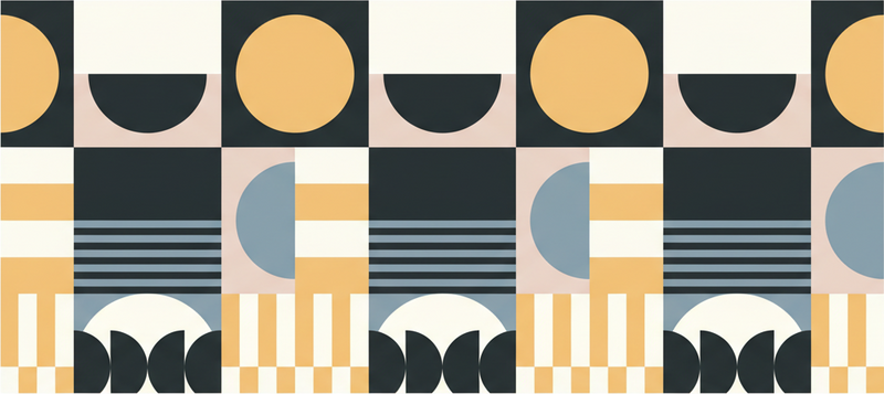 Abstrakt moderne mønster vinyl teppe stue - Tenstickers