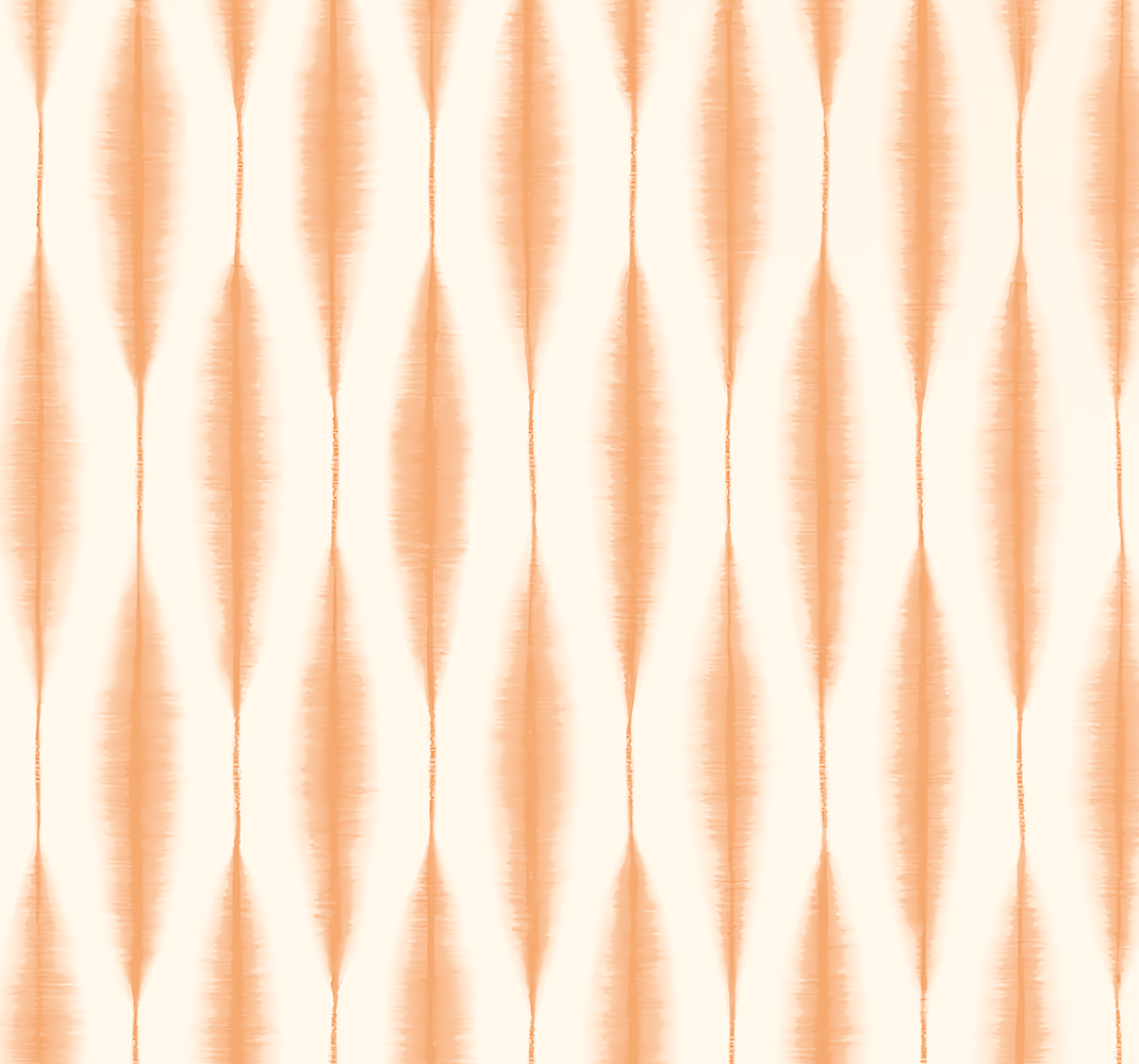 Vinyl teppe geometrisk ikat kasuri orange - Tenstickers