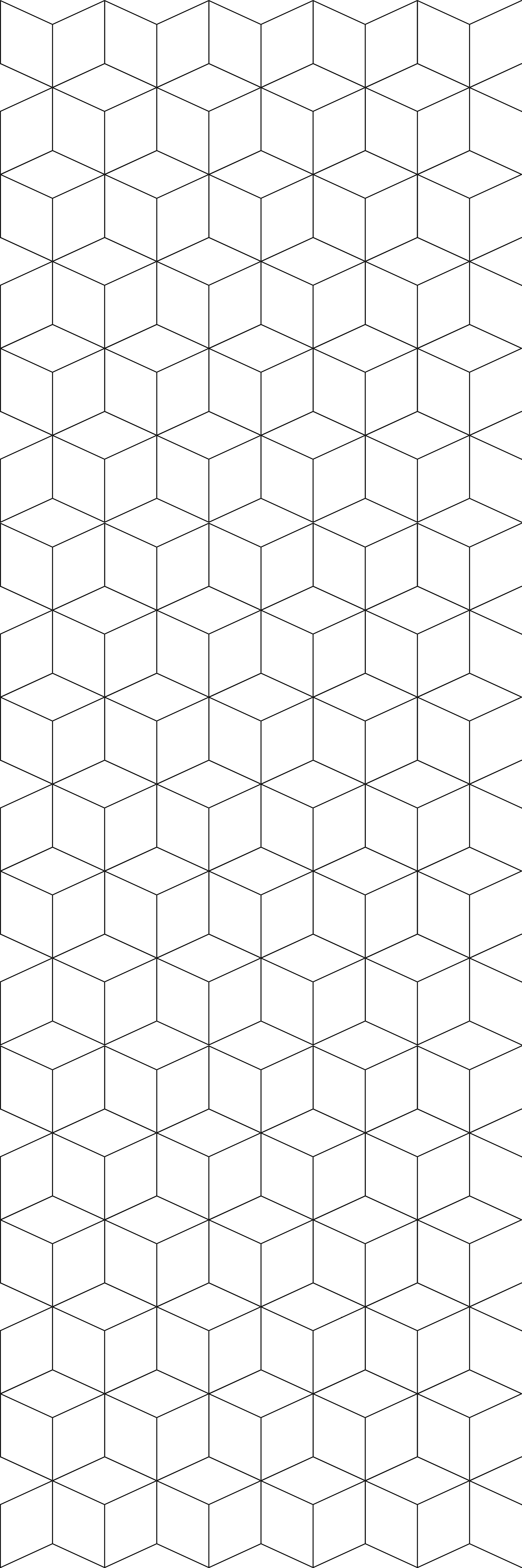 Vinyl teppe geometrisk kubemønster - Tenstickers