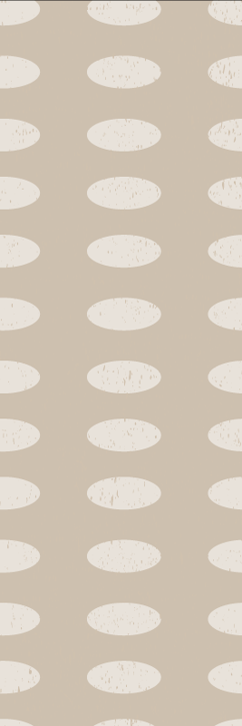 Vinyl teppe geometrisk hvitt sirkelmønster - Tenstickers