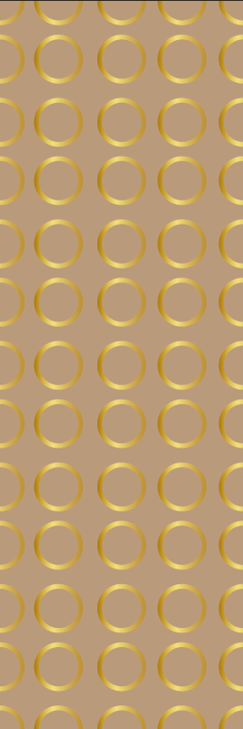 Vinyl teppe geometrisk gyldne sirkler - Tenstickers