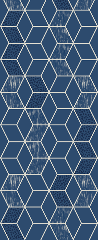 Vinyl teppe geometrisk slitt vittoria - Tenstickers