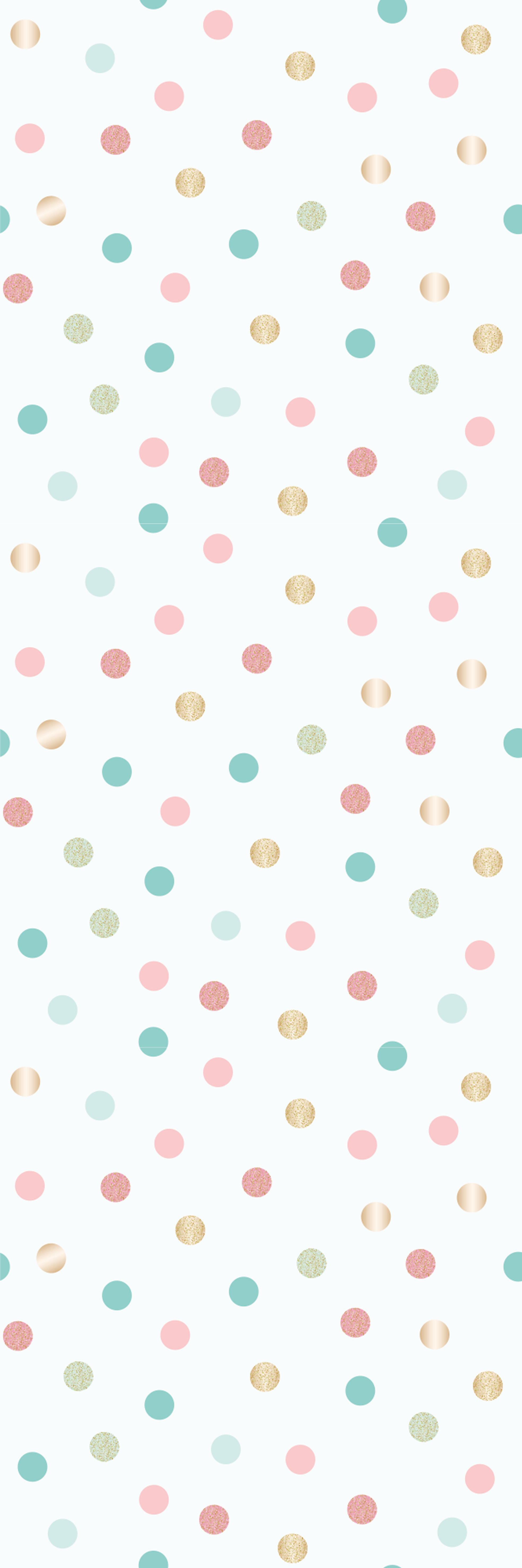 Vinyl teppe soverom glitter konfetti prikkemønster - Tenstickers