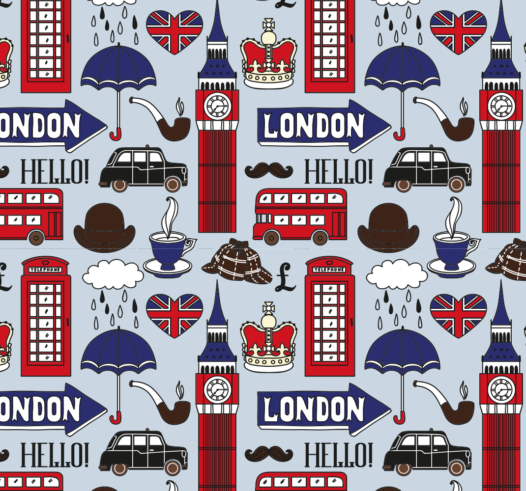 Vinyl teppe soverom best of british london - Tenstickers