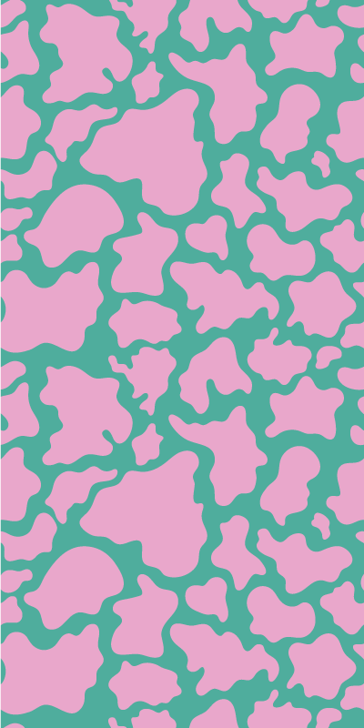 Fargerikt kuemønster vinyl teppe soverom - Tenstickers