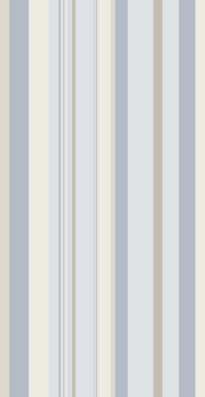 Vinyl teppe soverom 80-talls blå og beige striper - Tenstickers