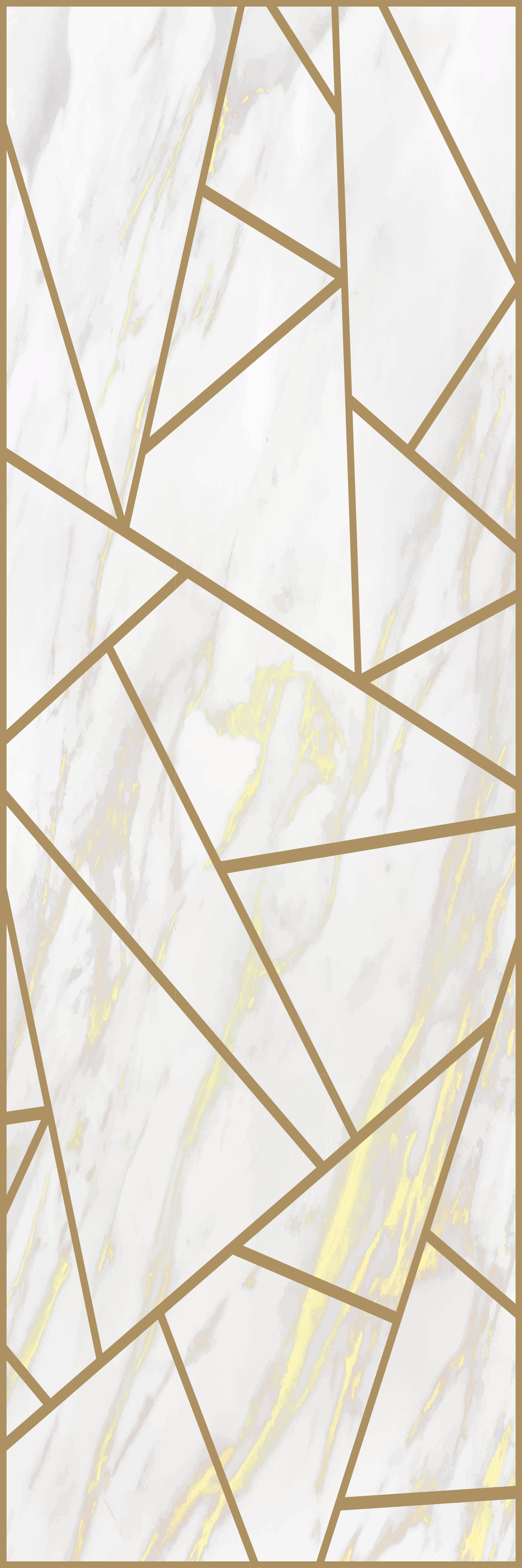 Marble geometrisk mosaikk vinyl teppe soverom - Tenstickers