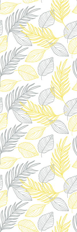 Vinyl teppe soverom pantone blader - Tenstickers