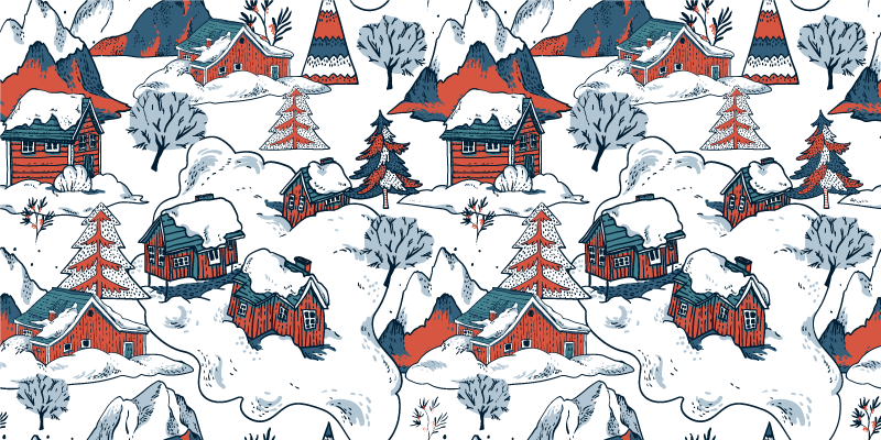 Vinyl teppe natur polske fjell - Tenstickers