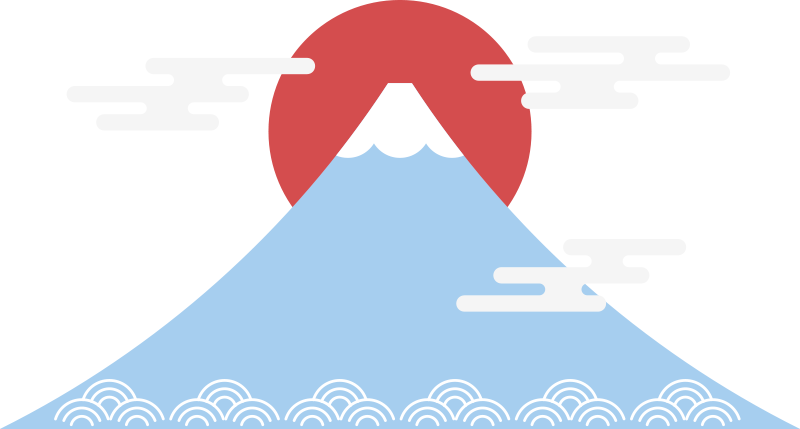 Vinyl teppe natur asiatisk stil fjell - Tenstickers
