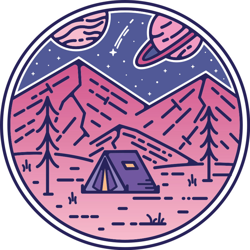 Fjell rosa vinyl teppe natur - Tenstickers