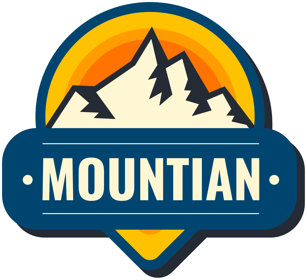 Vinyl teppe natur med motorhjem fjelleksploratorer logo - Tenstickers