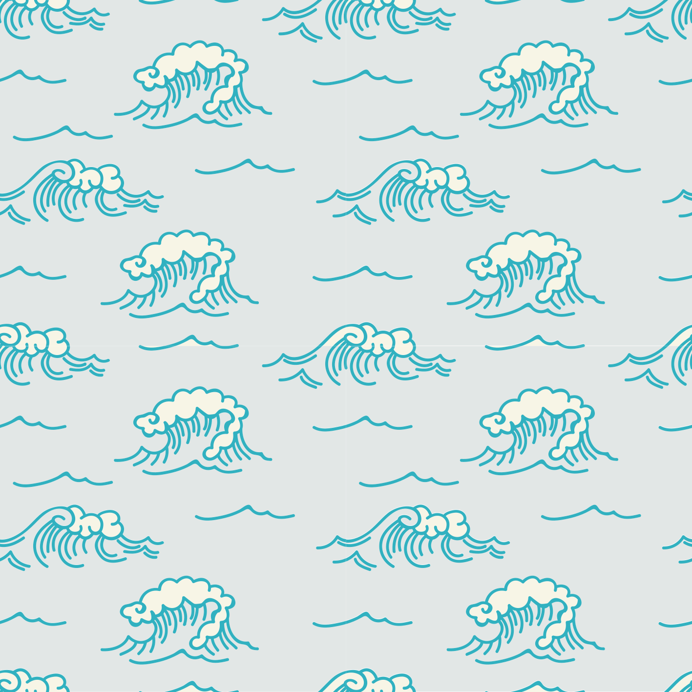 Vinyl teppe natur bølgemønster design - Tenstickers